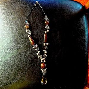 Beaded pendant necklace..